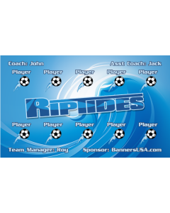 RipTides Soccer 9oz Fabric Team Banner DIY Live Designer