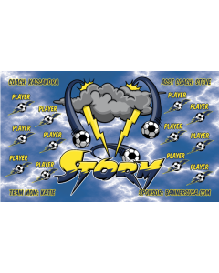 Storm Soccer 9oz Fabric Team Banner DIY Live Designer