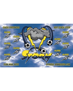 Storm Soccer 9oz Fabric Team Banner DIY Live Designer
