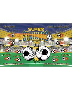 Super Strikers Soccer 9oz Fabric Team Banner DIY Live Designer