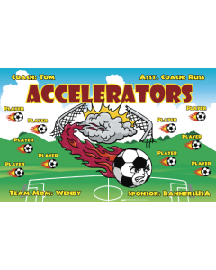 Accelerators Soccer Fabric Team Banner E-Z Order