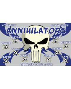 Annihilators Soccer Fabric Team Banner E-Z Order