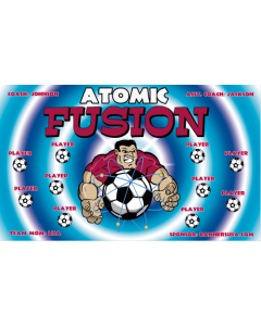 Atomic Fusion Soccer Fabric Team Banner E-Z Order