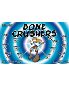 Bone Crushers Soccer 9oz Fabric Team Banner E-Z Order