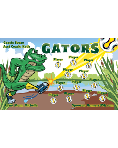 Gators Soccer 9oz Fabric Team Banner E-Z Order