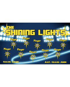 Shining Lights Soccer 9oz Fabric Team Banner E-Z Order