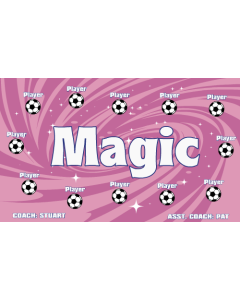 Magic Soccer 9oz Fabric Team Banner E-Z Order