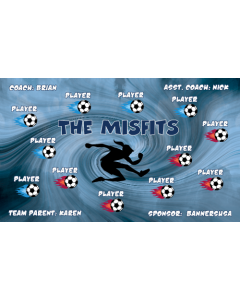 Misfits Soccer 9oz Fabric Team Banner E-Z Order