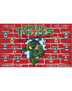 Ninja Turtles Soccer 9oz Fabric Team Banner E-Z Order