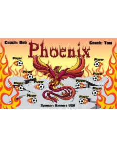 Phoenix Soccer 9oz Fabric Team Banner E-Z Order