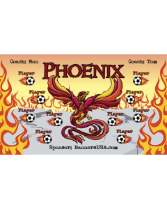 Phoenix Soccer 9oz Fabric Team Banner E-Z Order