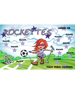 Rockettes Soccer 9oz Fabric Team Banner E-Z Order