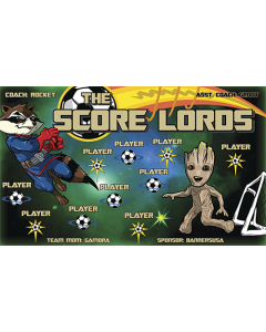 Score Lords Soccer 9oz Fabric Team Banner E-Z Order