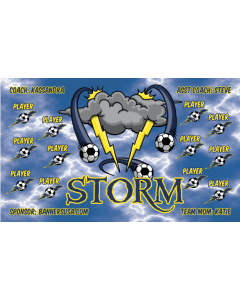 Storm Soccer 9oz Fabric Team Banner E-Z Order