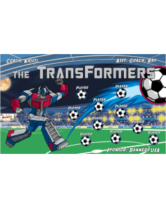 Transformers Soccer 9oz Fabric Team Banner E-Z Order