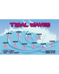 Tidal Waves Soccer 9oz Fabric Team Banner E-Z Order