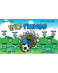 Wild Things Soccer 9oz Fabric Team Banner E-Z Order