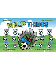 Wild Things Soccer 9oz Fabric Team Banner E-Z Order