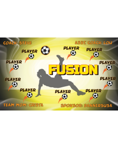 Fusion Soccer 9oz Fabric Team Banner DIY Live Designer