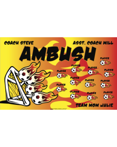 Ambush Soccer Vinyl Team Banner Live Designer