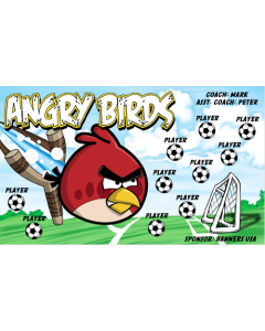 Angry Birds Soccer Fabric Team Banner Live Designer