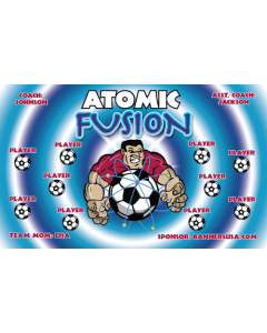 Atomic Fusion Soccer Fabric Team Banner Live Designer