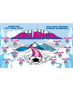 Avalanche Soccer Vinyl Team Banner Live Designer