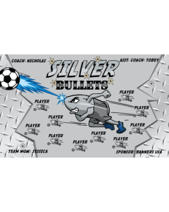 Silver Bullets Soccer 13oz Vinyl Team Banner DIY Live Designer