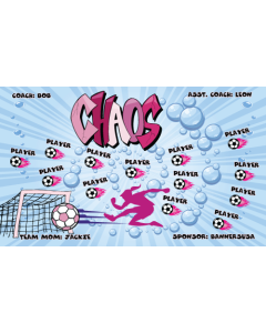 Chaos Soccer 9oz Fabric Team Banner DIY Live Designer
