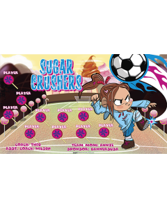 Sugar Crushers Soccer 13oz Vinyl Team Banner DIY Live Designer