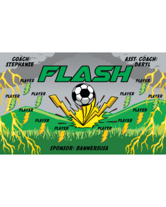 Flash Soccer 9oz Fabric Team Banner DIY Live Designer