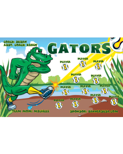 Gators Soccer 13oz Vinyl Team Banner DIY Live Designer