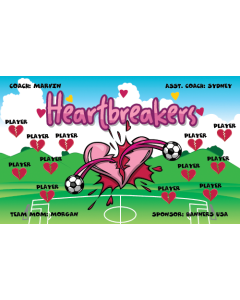 Heartbreakers Soccer 13oz Vinyl Team Banner DIY Live Designer