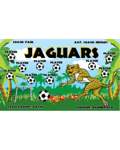 Jaguars Soccer Fabric Team Banner Live Designer