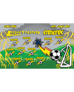 Lightning Strikers Soccer 13oz Vinyl Team Banner DIY Live Designer