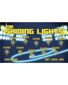 Shining Lights Soccer 13oz Vinyl Team Banner DIY Live Designer