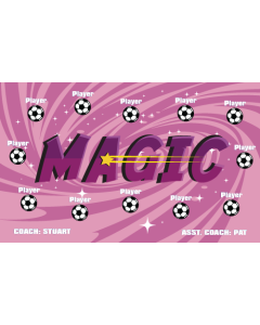 Magic Soccer 9oz Fabric Team Banner DIY Live Designer