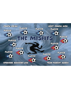Misfits Soccer 9oz Fabric Team Banner DIY Live Designer