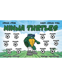 Ninja Turtles Soccer 13oz Vinyl Team Banner DIY Live Designer
