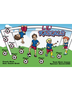 Lil' Rascals Soccer 13oz Vinyl Team Banner DIY Live Designer