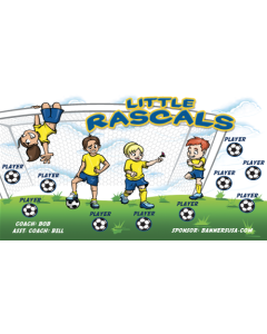 Little Rascals Soccer 13oz Vinyl Team Banner DIY Live Designer