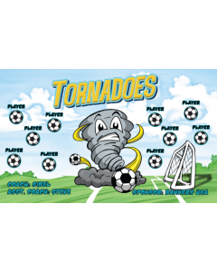 Tornadoes Soccer 13oz Vinyl Team Banner DIY Live Designer