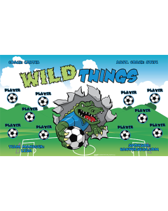 Wild Things Soccer 9oz Fabric Team Banner DIY Live Designer