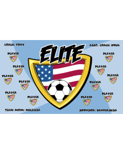 Elite Soccer 9oz Fabric Team Banner DIY Live Designer