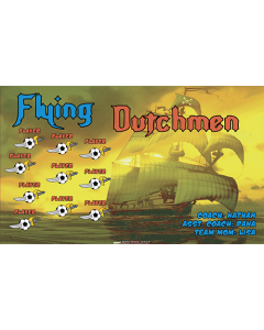 Flying Dutchmen Soccer 9oz Fabric Team Banner DIY Live Designer