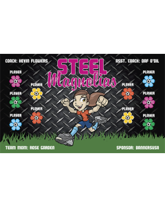 Steel Magnolias Soccer 9oz Fabric Team Banner DIY Live Designer