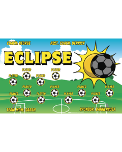 Eclipse Soccer 9oz Fabric Team Banner DIY Live Designer