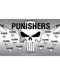 Punishers Soccer 9oz Fabric Team Banner DIY Live Designer