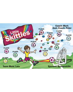 Little Skittles Soccer 13oz Vinyl Team Banner DIY Live Designer