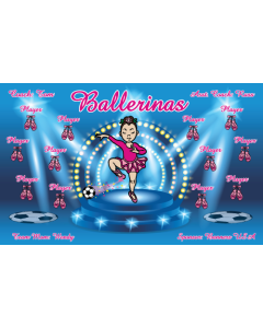 Ballerinas Soccer Vinyl Team Banner Live Designer